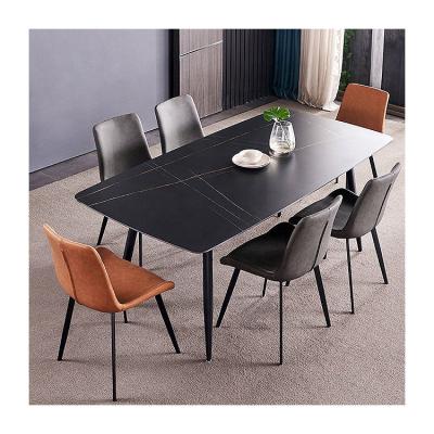 China Modern Furniture Upholstered Dining Chair Vintage Leather Modern Dining Chairs for sale