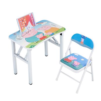 China PANEL thickened children's folding table simple, portable, cartoon learning multifunctional folding table for sale