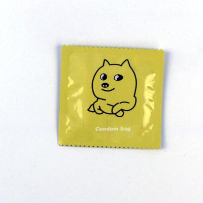 China Customized Printed Recyclable Aluminum Foil Bag Mylar Plastic Condom Heat Seal Packing Packaging Bags for sale