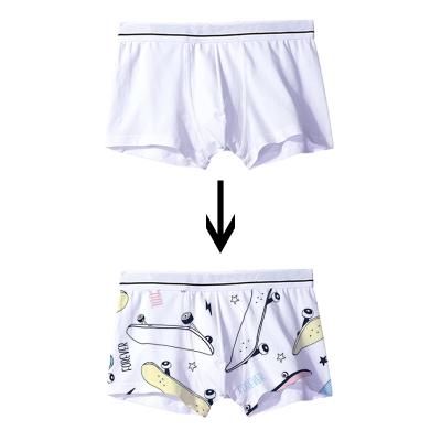 China Breathable Custom No Min Order Sublimation White Blank Polyester Boxer for sale