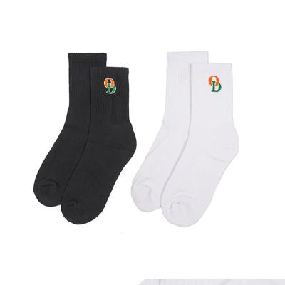 China Sporty Custom Embroidery Socks for sale