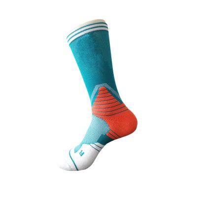 China Custom Image Logo Mens Cotton Sport Elite Basketball Socks Antibacterial Custom Logo for sale