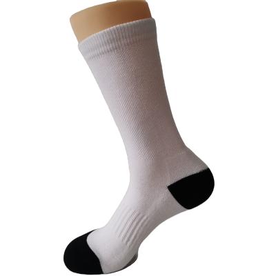 China Wholesale Custom Print Men Sporty White Polyester Custom Socks For Printed Socks for sale