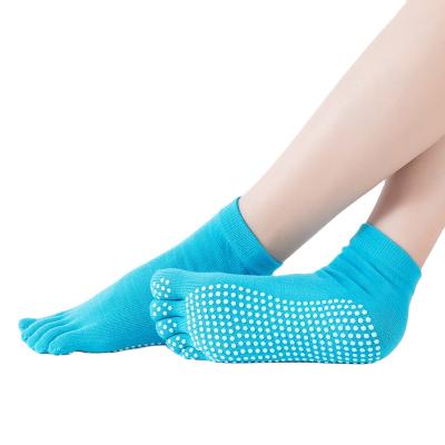 China 5 Grip Sports Cotton Ankle Toe Anti Slip QUICK DRY Anti Slip Yoga Socks for sale