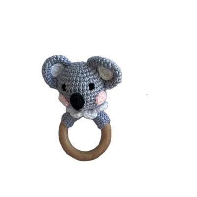 China Soft Manufacturers Provide Attractive Price Handwoven Soothing Rattle Koala for sale