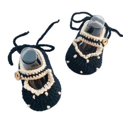 China Other Low Price Quality Guaranteed Hand Knitted Wool Crochet Baby Shoes for sale