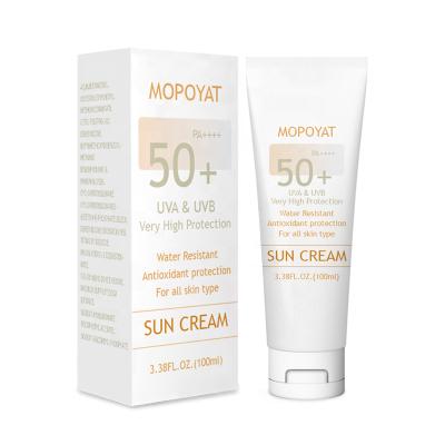 China Skin Revitalizer SPF 50 Sunblock Sunscreen Moisturizer Cream Whitening Organic Sunscreen Cream Private Label for sale