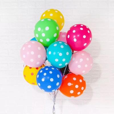 China Gift Toy Gift Toy Latex Helium Polk Dot Printed Balloon for sale