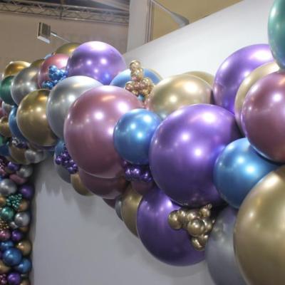 China Gift Toy 12 Inch Metallic Latex Balloons Bead Pastel Color Chrome Helimu Balloons Gift Toy For Party Decorations Globes for sale