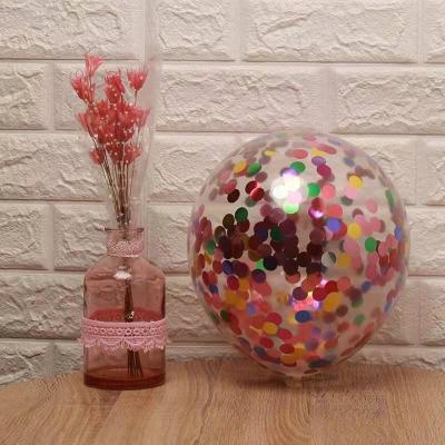 China Advertising Toy Announcing 12 Inch Confetti Latex Balloon Toy for sale