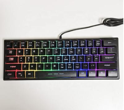 China Wholesale Customization 61 RGB Artificial Light RGB Master Gaming Wireless Mechanical Keyboard for pubg keyboard for sale