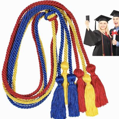 China Decorative Factory Wholesale Honor Cord Graduation Single Color Honor Cords Single Color Cord for sale