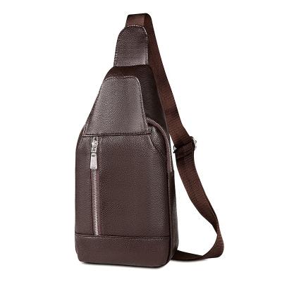 China PU PU leather chest bags fashion messenger Sling bag for mens bags chest shoulder crossbody Satchel for sale