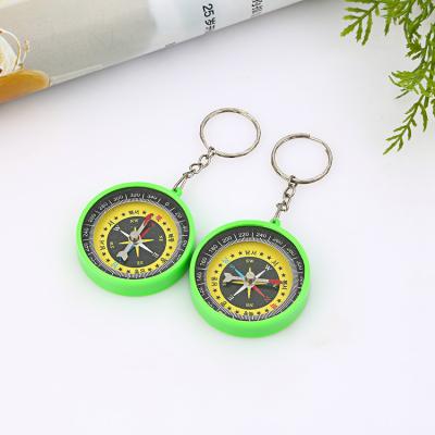 China Find The North Gift Plastic Mini Pocket Gift Compass Magnetic Key Chain Navigation Compass for sale