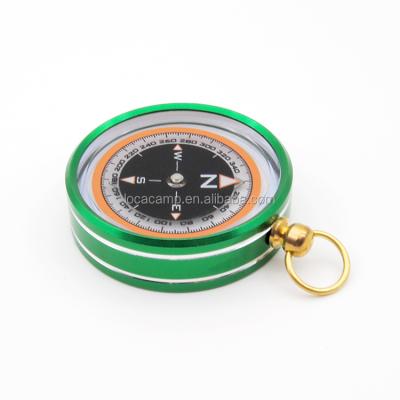 China Pointing Multicolor Mini Pocket J50 Aluminum Material Oil Filled Compass Guide Watch Compass for sale