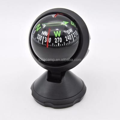 China Pointing Guide Dash Car Magnetic Compass with 3M Adhesive Tape Base for sale