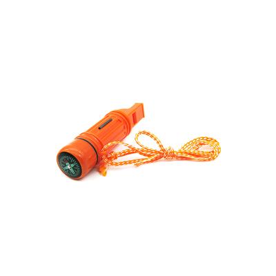 China ABS ABS 5 in 1 Emergency Survival Whistle Signal Compass Whistle for sale