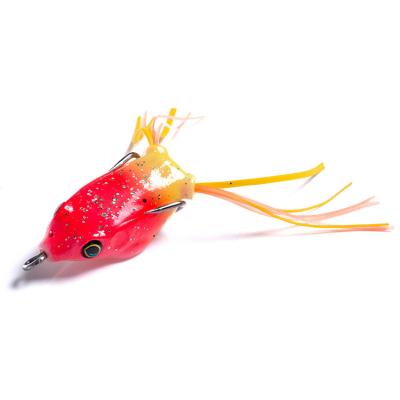 China ABS Plastic Frog Fishing Lure With 3D Eye Bait Lure Artificial Minnow Fishing Wobblers Swimbait Crankbaits for sale