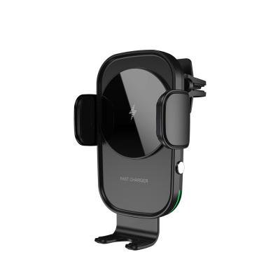 China Auto-clamping Wireless Cell Phone 15W Car Charger Mount, Air Vent QI Wireless Car Charger Holder for iPhone for sale