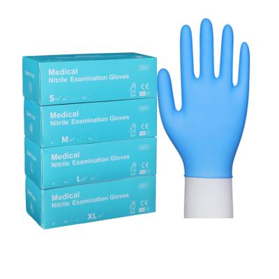 China Disposable Medical Examination Gloves Nitrile Nitriles China Factory EN455 Food Grade Medical Nitrile Gloves for sale