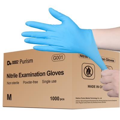 China Disposable Nitrile Gloves Medical Exam Glove Waterproof Medical Examination Examination for sale