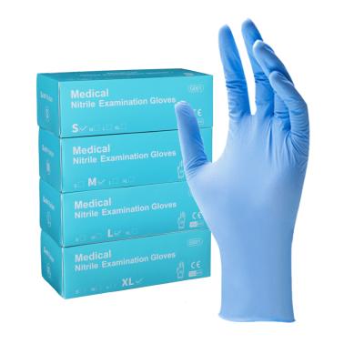 China Medical Examination Powder Free Medical Examination Gloves Nitrile Glove Manufacturer for sale