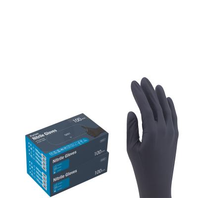 China Black Hand Protection Nitrile Gloves Powder Free Health Glove High Quality for sale