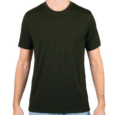 China Premium Mens Wool T-shirt 100% Merino Merino Wool Tee for sale