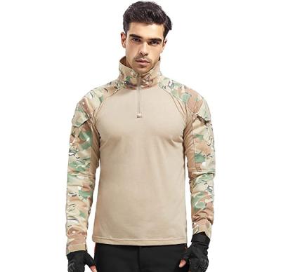 China Long Sleeve Polyester Combat Shirt Tactical Shirt Camouflage Tactical Shirt for sale