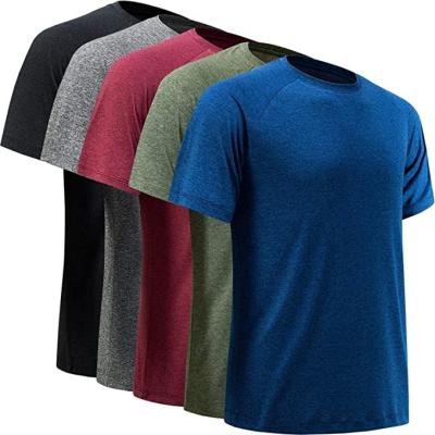 China Breathable Mens Workout Tee With Moisture Wicking Quick Dry Cooling Running Function Tee for sale