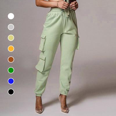 China Women's Autumn Vintage Patchwork Joggers Sweatpants Harajuku Anti-Static Elastics Spring Waist Solid Top Pants 8 Colors for sale