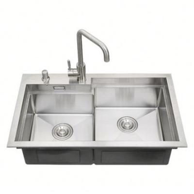 China Without Faucet Zhongshan Aifia Custom Size Kitchen Sink JDBSG-8348-A for sale