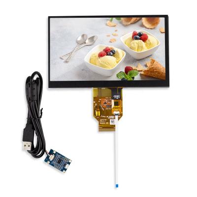 China T1-Original 7.0 inch with touch screen 800*480 DJ070NA-03J 7.0 inch brightness 750 RGB TFT LCD display for sale