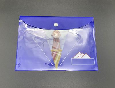 China Office Supplies Office Stationery Office Folder PVC Envelope Bag Documents Folder A4 Snap Button for sale