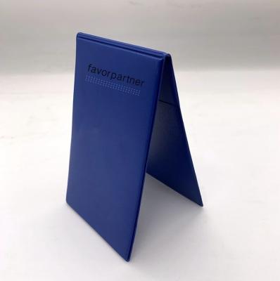 China Custom Double Desktop Credit Card Holder PVC Card Holder Record Plastic Folder for sale