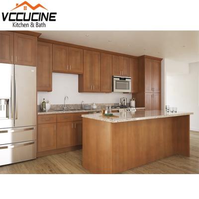 China 20 Years Experience China Project Supplier Direct Selling Modern Solid Wood Kitchen Environmentally Friendly for sale