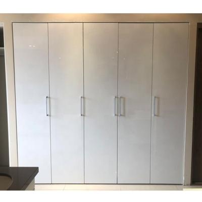 China Foshan Factory Wholesale High Gloss Lacquer Folding Door Bedroom Wardrobe (Size) Adjustable for sale