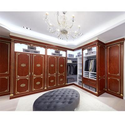 China Large Luxury Modern Style Adjustable Storage Open (Waist) Wooden Wardrobe For Bedroom for sale