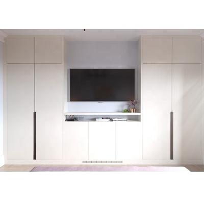 China New Design Environment Friendly Model Wardrobe Bedroom Furniture With TV Cabinet for sale