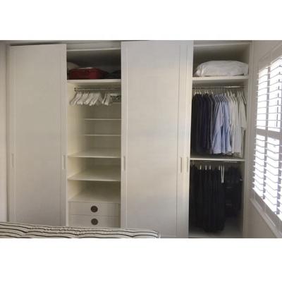 China Foshan Environmental Friendly Manufacturer Custom Cheap Fabric Sliding Wardrobe for sale