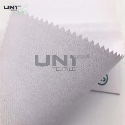 China Elastic Fusible Shirt Collar Garment Woven Interlining HDPE Coating for sale