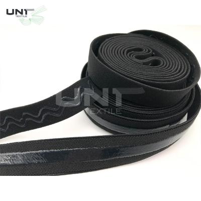 China Waterproof Elastic Garments Accessories Anti Slip Silicone Gripper Tape for sale