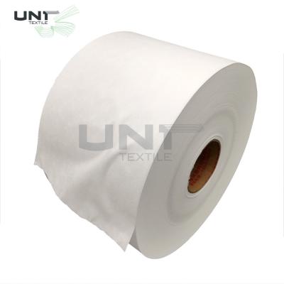 China Anti Bacterial Cross Spunlace Nonwoven Fabric 20cm Width for sale