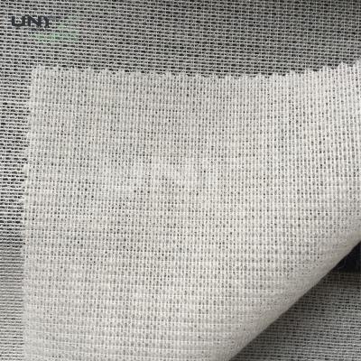 China White Brushed Woven Interlining With PA High Bonding Strength For Overcoat for sale