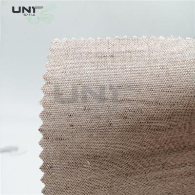 China Woven Hair Bow Canvas Cotton Polyester Interlining 260gsm Lining For Garment Uniform Suit for sale