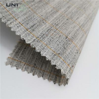 China Plain Twill Plain Single / Double Sided Hair Interlining Fusing Knitted for sale