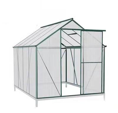 China Aluminum alloy& pc& stainless steel& iron hot sale Polycarbonate Green Houses Aluminum Frame House Other Greenhouses Garden Greenhouse for sale