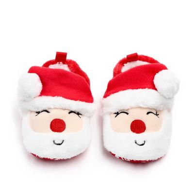 China Factory Delivery Winter Anti-slippery Children's Soft-Soled Baby Kids Toddler Christmas Shoes for sale