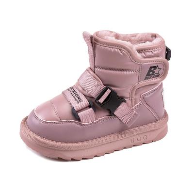 China Snow Field Anti-slippery Waterproof Short Boots Leather Boots Plus Cashmere Winter Leather Boots for sale