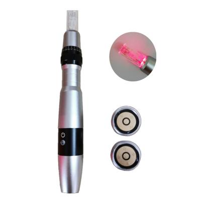 China Hot Selling 7 Colors LED Photon Needle Electric Micro Derma Pen Skin Rejuvenation With 2pcs 12pin Needle Cartirdges for sale